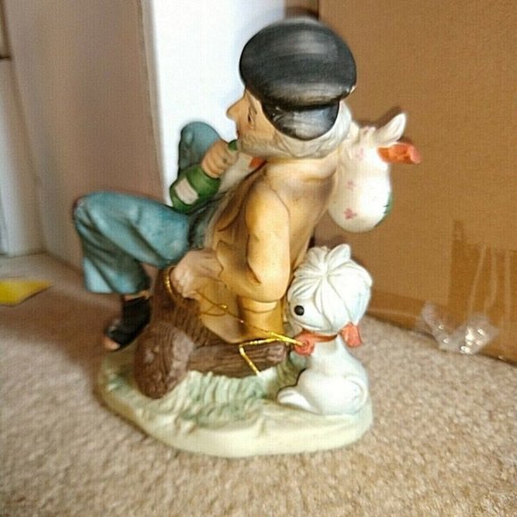 HOBO Bagabond Figure with Dog Vintage Ceramic/Porcelain - Picture 4 of 11